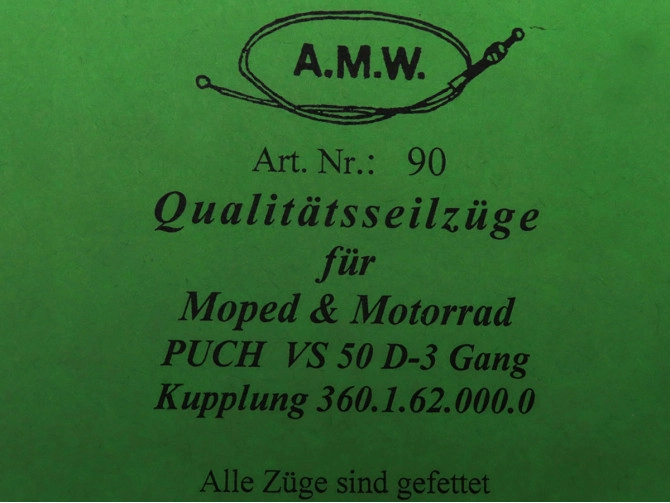 Bowdenzug Puch VS50 D 3-Gang Kupplungzug A.M.W. product