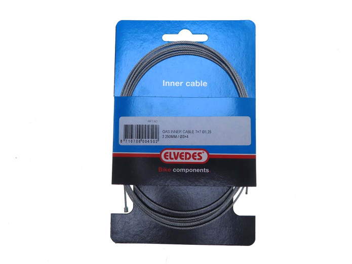 Cable inner throttle cable universal 2.50 meter Elvedes 