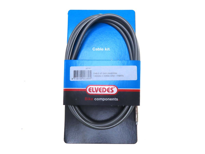 Cable universal throttle Elvedes grey 2 meter
