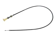 Choke kabel Puch 2 / 3 versnellingen zwart met witte knop