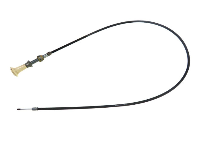 Choke kabel Puch 2 / 3 versnellingen zwart met witte knop product