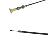 Starter cable Puch 2 / 3 speed black with white button Starter cable Puch 2 / 3 speed black with white button