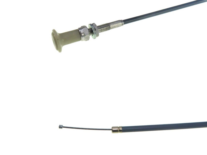 Choke kabel Puch 2 / 3 versnellingen grijs met witte knop product