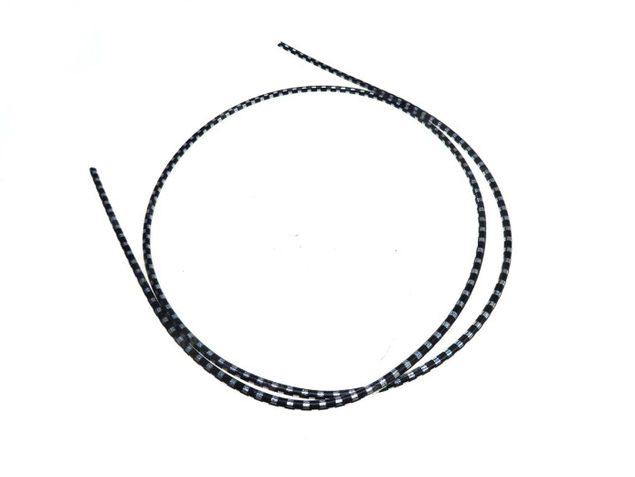 Universal Aussenzug Schwarz Chrom Glitzer Elvedes pro Meter