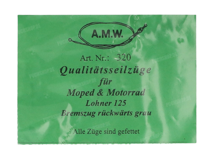 Cable Puch RL125 brake cable rear A.M.W.