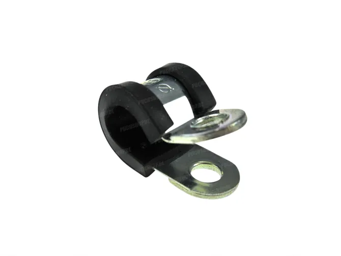 Cable clamp universal with rubber 8mm main