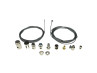 Cable repair kit with inner throttle / brake / clutch cable and nipples thumb extra