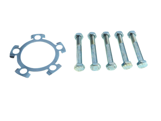 Rear sprocket Puch MV VS MS etc. bolt with locking plate product