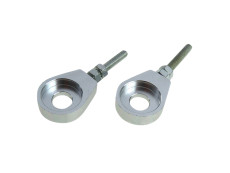 Chain Tensioner M6 12mm CNC aluminium silver (2 pieces)