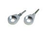 Kettenspanner radspanner M6 12mm CNC Aluminium Silber 2x thumb extra