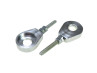 Kettenspanner radspanner M6 12mm CNC Aluminium Silber 2x thumb extra