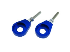 Chain Tensioner M6 12mm CNC aluminium blue (2 pieces)