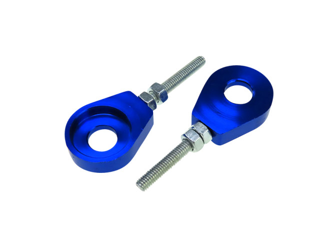 Kettingspanner M6 12mm CNC aluminium blauw (2 stuks) product