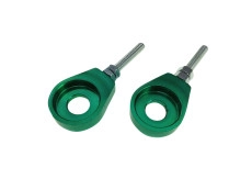 Chain Tensioner M6 12mm CNC aluminium green (2 pieces)