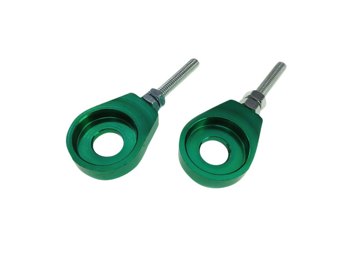 Chain Tensioner M6 12mm CNC aluminium green (2 pieces)