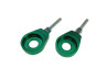 Chain Tensioner M6 12mm CNC aluminium green (2 pieces) thumb extra