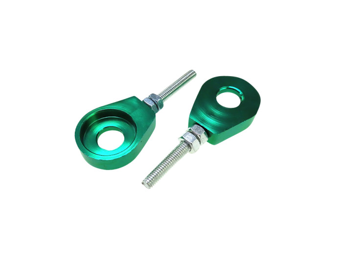 Chain Tensioner M6 12mm CNC aluminium green (2 pieces)