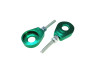 Chain Tensioner M6 12mm CNC aluminium green (2 pieces) thumb extra