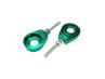 Puch Chain / Sprocket Chain Tensioner Chain Tensioner M6 12mm CNC aluminium green (2 pieces)