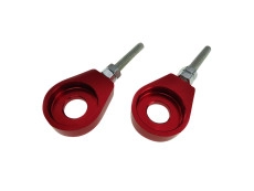 Chain Tensioner M6 12mm CNC aluminium red (2 pieces)