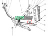 Chain guide / frame protector for Puch X30