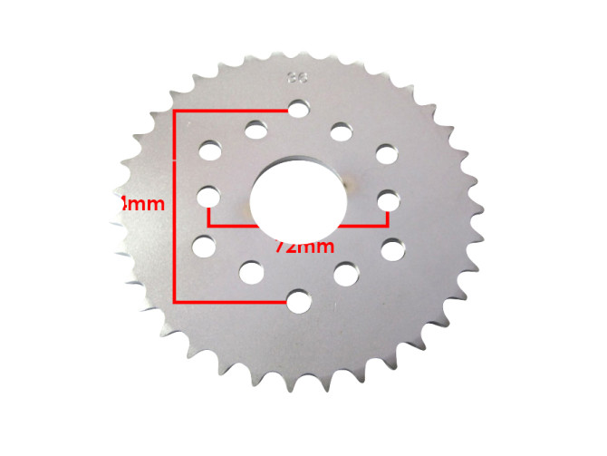 Rear sprocket Puch X30 / X50 / G2 / 2-speed 36 tooth  product