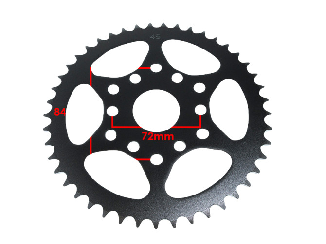 Achtertandwiel Puch X30 / X50 / G2 / 2-Speed 45 tands product