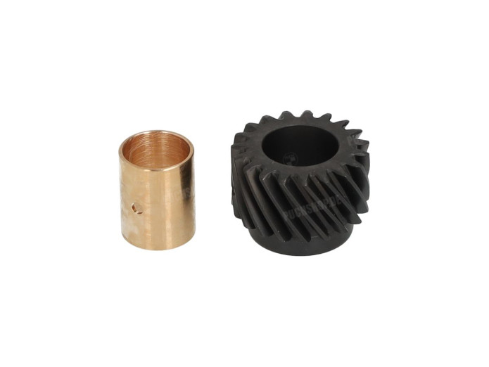 Koppelingshuis Puch Maxi E50 aanloop 19 tands MBR tandwiel schuine vertanding (rechts)
