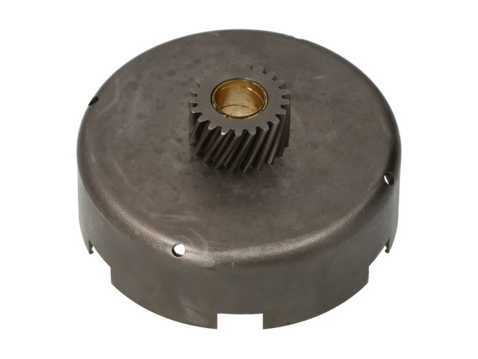 Clutch bell Puch Maxi E50 pedal start 21 teeth with bronze plain bearing Fast Arrow