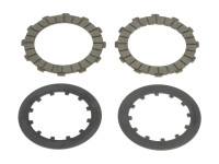 Koppelingsplaat set Puch 4 versnelling motoren carbon AMPP