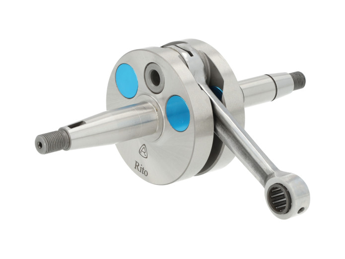 Puch Krukas Rito krukas volrond nu met 16mm bigend en 44mm slag! Krukas Puch Maxi E50 oud model Rito volrond 16mm big-end 44mm (+1 mm slag)