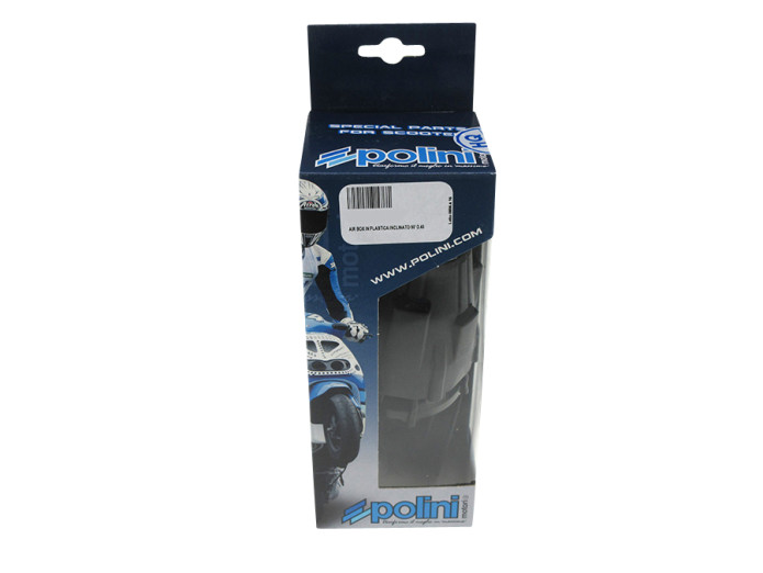 Air filter 46mm foam Polini Air Box angled 90 degrees black / blue