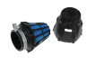 Air filter 46mm foam Polini Air Box straight black / blue