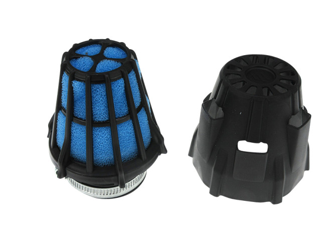 Air filter 46mm foam Polini Air Box straight black / blue product