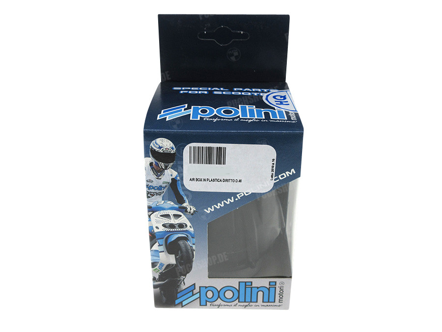 Luchtfilter 46mm power Polini recht zwart / blauw product