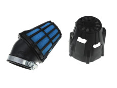 Air filter 46mm power Polini angled black / blue