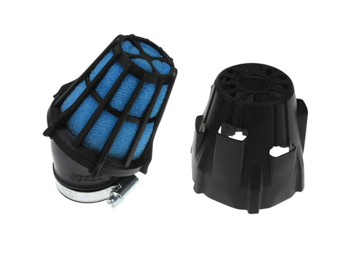 Air filter 46mm power Polini angled black / blue product