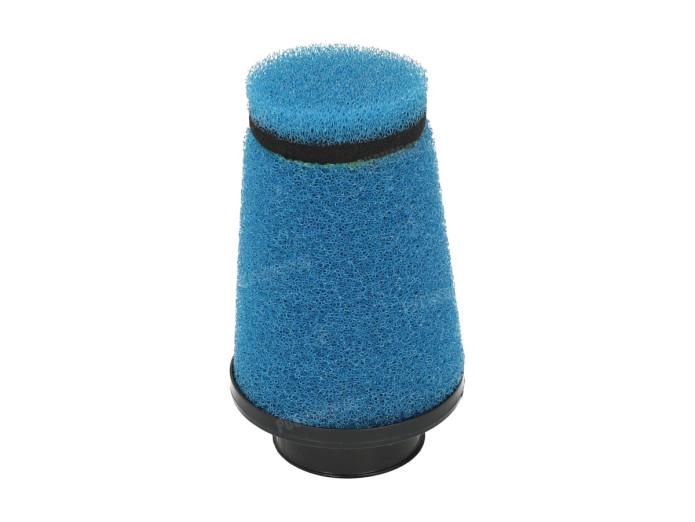 Luchtfilter powerfilter 28mm / 35mm schuim universeel blauw