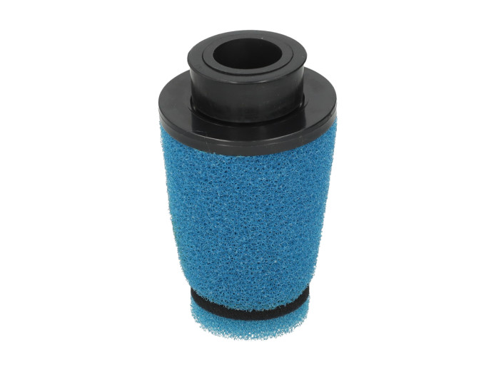 Luchtfilter powerfilter 28mm / 35mm schuim universeel blauw