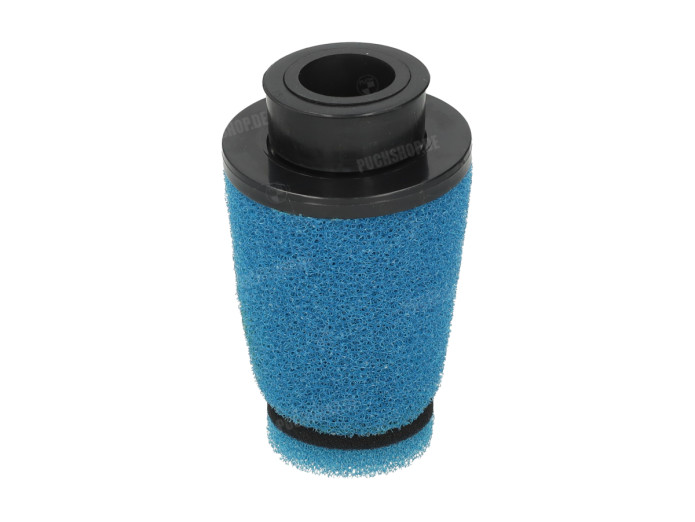 Luchtfilter powerfilter 28mm / 35mm schuim universeel blauw