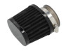 Luchtfilter 50mm powerfilter universeel ovaal zwart