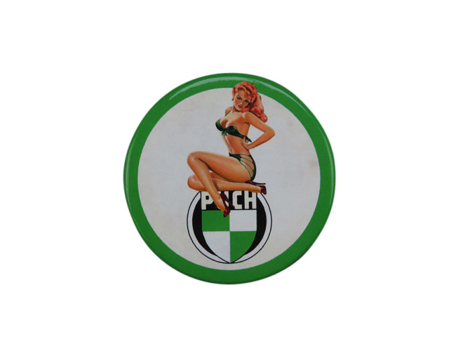 Magneet met Puch Pin-up logo 55mm product