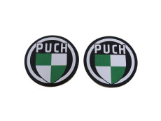 Onderzetters set Puch logo 2 delig 95mm