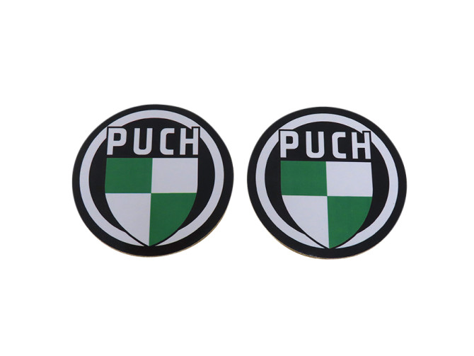 Onderzetters set Puch logo 2-delig 95mm product