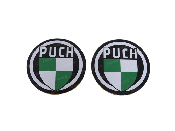 Onderzetters set Puch logo 2-delig 95mm main