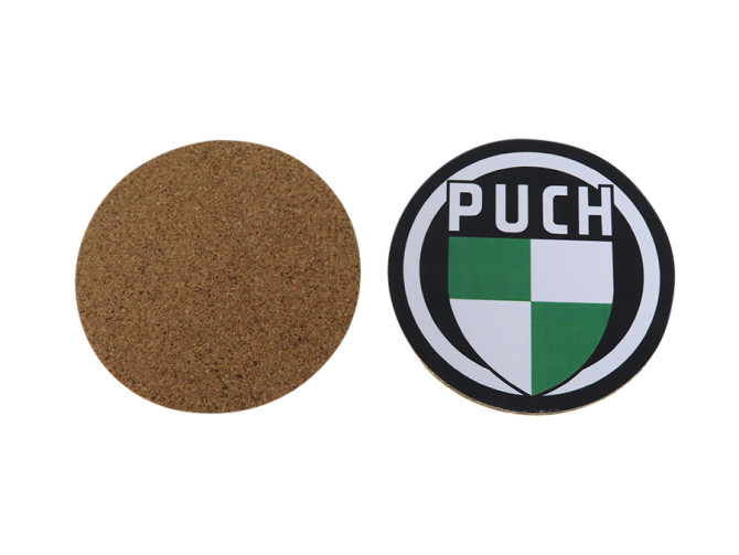 Onderzetters set Puch logo 2-delig 95mm product
