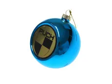 Kerstbal met Puch logo blauw