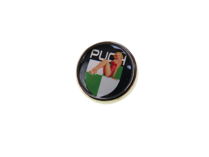 Pin-Button 2cm mit Puch Pin-up Logo product