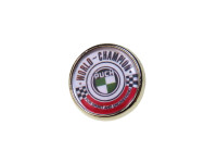 Pin button 2cm with Puch World Champion logo