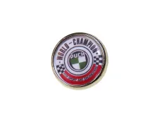 Pin button 2cm met Puch World Champion logo